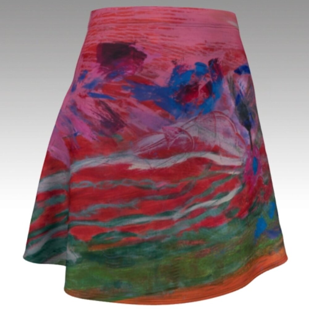 Short Flare Skirt Bird of Paradise - Brand New - Picture 4 of 8